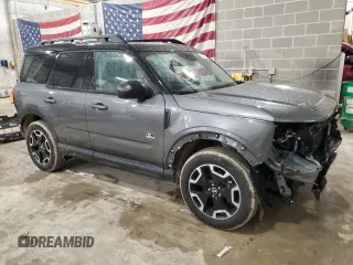 2024 Ford Bronco Sport Outer Banks with VIN 3FMCR9C6XRRF25857, listed as a Copart auction lot 51911225 with 9,073 mi miles and Salvage title. Bid and sale history available at DreamBid. Image 4.