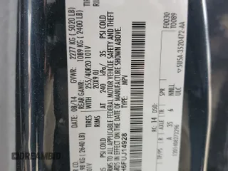 2015 Lincoln MKC z VIN 5LMTJ2AH6FUJ14928, wystawiony jako Copart lot #51453185 z przebiegiem 80 852 mil mil oraz Szkody całkowita. Historia ofert i sprzedaży dostępna na DreamBid. Obrazek 12.