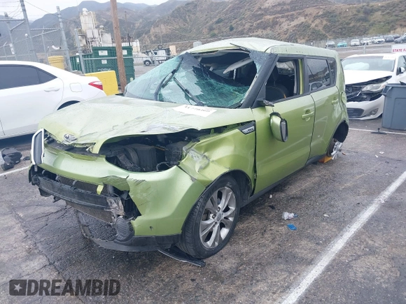 2014 Kia Soul + with VIN KNDJP3A55E7039225, listed as a IAAI auction lot 41770460 with 91,536 mi miles. Bid and sale history available at carsss.com. Image 16.