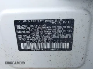 2014 Subaru Forester 2.5i Premium with VIN JF2SJACC4EG515701, listed as a IAAI auction lot 41872627 with 218,146 mi miles. Bid and sale history available at carsss.com. Image 9.