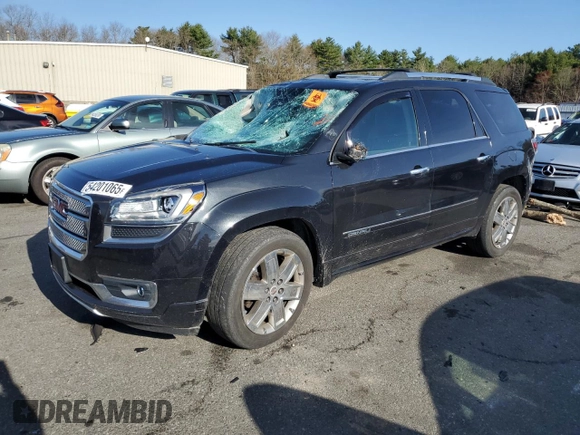 2014 GMC Acadia Denali z VIN 1GKKVTKD8EJ269283, wystawiony jako Copart lot #54201065 z przebiegiem Nie podano mil oraz Szkoda całkowita • Salvage title. Historia ofert i sprzedaży dostępna na DreamBid. Obrazek 1.