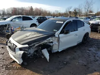 2019 Infiniti Q50 Luxe с VIN JN1EV7AR7KM550212, выставлен на аукционе Copart как лот 49978185 с пробегом 57 139 миль миль и Списание • Salvage title. История ставок и продаж доступна на DreamBid. Изображение 1.