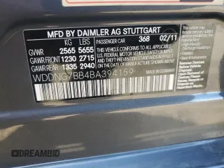 2011 Mercedes-Benz S-Class S 550 with VIN WDDNG7BB4BA394159, listed as a Copart auction lot 85339224 with 131,266 mi miles and Salvage Title. Bid and sale history available at carsss.com. Image 12.