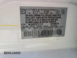 2023 Nissan Sentra SV z VIN 3N1AB8CV5PY321510, wystawiony jako Copart lot #53031575 z przebiegiem 7 435 mil mil oraz Nie do naprawy • Non repairable. Historia ofert i sprzedaży dostępna na DreamBid. Obrazek 13.
