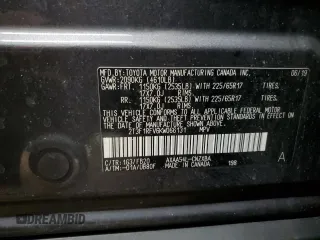 2019 Toyota RAV4 LE with VIN 2T3F1RFV6KW066131, listed as a Copart auction lot 49334365 with 112,002 mi miles and Salvage Title. Bid and sale history available at DreamBid. Image 14.