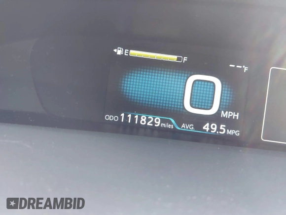 2018 Toyota Prius Two with VIN JTDKBRFU4J3060140, listed as a IAAI auction lot 41703144 with 111,829 mi miles. Bid and sale history available at carsss.com. Image 16.