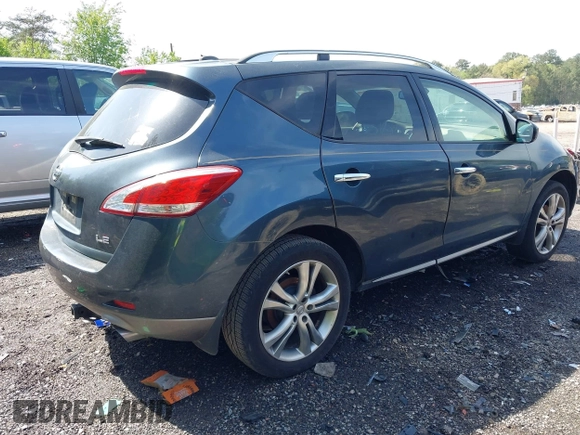 2011 Nissan Murano SL with VIN JN8AZ1MU6BW055876, listed as a IAAI auction lot 41942928 with 115,509 mi miles and . Bid and sale history available at DreamBid. Image 4.