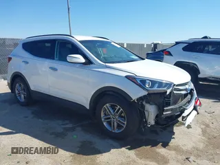 2018 Hyundai Santa Fe 2.4L with VIN 5XYZU3LB8JG570978, listed as a IAAI auction lot 41846015 with 77,300 mi miles and . Bid and sale history available at DreamBid. Image 1.