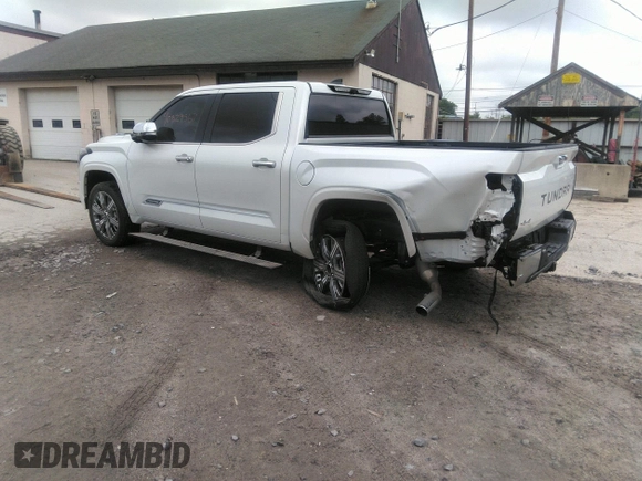 2024 Toyota Tundra Capstone Hybrid with VIN 5TFVC5DB3RX062793, listed as a IAAI auction lot 40829567 with 15,683 mi miles and . Bid and sale history available at DreamBid. Image 3.