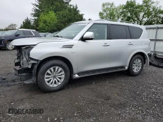 2021 Nissan Armada SV z VIN JN8AY2AD6M9661063, wystawiony jako Copart lot #56225545 z przebiegiem 97 566 mil mil oraz Szkoda całkowita • Salvage title. Historia ofert i sprzedaży dostępna na DreamBid. Obrazek 1.
