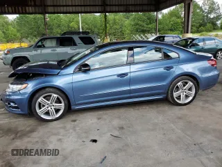 2017 Volkswagen CC R-Line 2.0T Executive with VIN WVWFP7ANXHE502375, listed as a Copart auction lot 61888734 with 0 mi miles and Salvage Title. Bid and sale history available at carsss.com. Image 1.