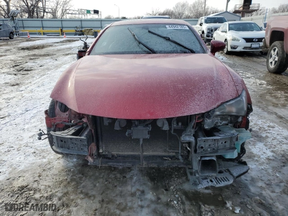 2015 Lexus RC 350 with VIN JTHHE5BC5F5010445, listed as a Copart auction lot 44942185 with 163,353 mi miles and Salvage Title. Bid and sale history available at carsss.com. Image 5.