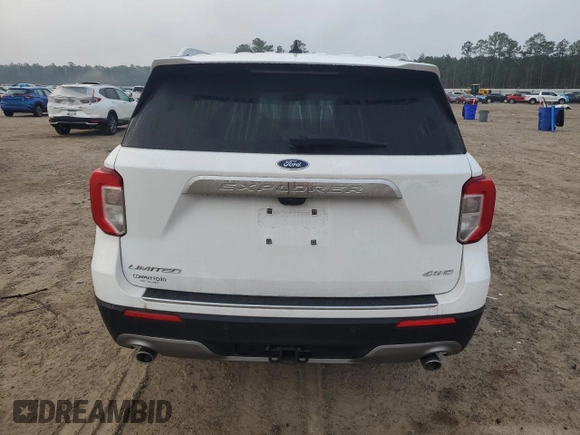 2021 Ford Explorer Limited with VIN 1FMSK8FHXMGA25091, listed as a Copart auction lot 43175235 with 40,481 mi miles and Salvage Title. Bid and sale history available at carsss.com. Image 6.