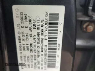 2011 Acura TSX z VIN JH4CU2F69BC000734, wystawiony jako Copart lot #57978985 z przebiegiem 145 702 mil mil oraz Szkoda całkowita • Salvage title. Historia ofert i sprzedaży dostępna na DreamBid. Obrazek 12.