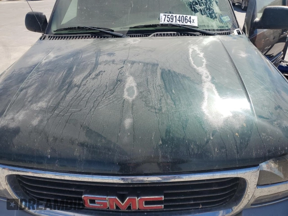 2002 GMC Yukon SLT with VIN 1GKEC13Z72J252553, listed as a Copart auction lot 75914064 with 0 mi miles and Salvage Title. Bid and sale history available at carsss.com. Image 12.