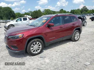 2021 Jeep Cherokee Latitude with VIN 1C4PJLCB7MD195930, listed as a Copart auction lot 63541335 with 62,087 mi miles and Salvage title. Bid and sale history available at DreamBid. Image 1.