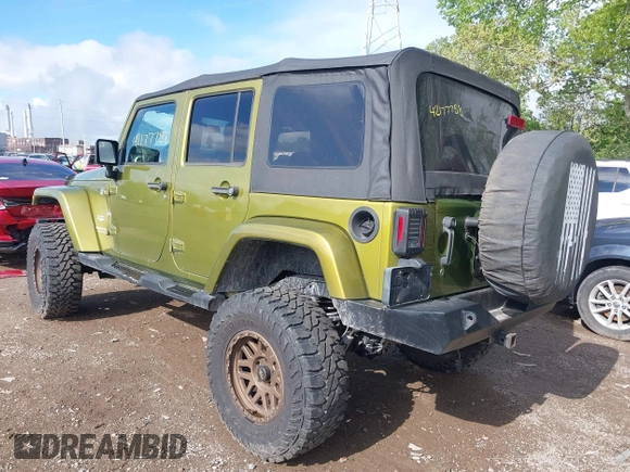 2008 Jeep Wrangler Unlimited Sahara with VIN 1J4GA59148L545255, listed as a IAAI auction lot 42177758 with 155,953 mi miles and . Bid and sale history available at DreamBid. Image 3.