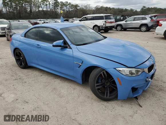 2015 BMW M4 with VIN WBS3U9C55FP967287, listed as a Copart auction lot 40572814 with 85,981 mi miles. Bid and sale history available at carsss.com. Image 4.