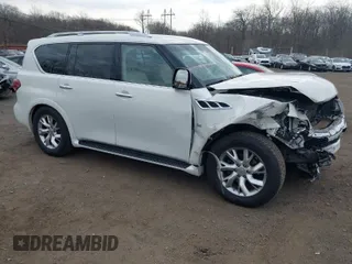 2014 Infiniti QX80 with VIN JN8AZ2NC0E9351569, listed as a IAAI auction lot 41759656 with 111,892 mi miles. Bid and sale history available at carsss.com. Image 1.
