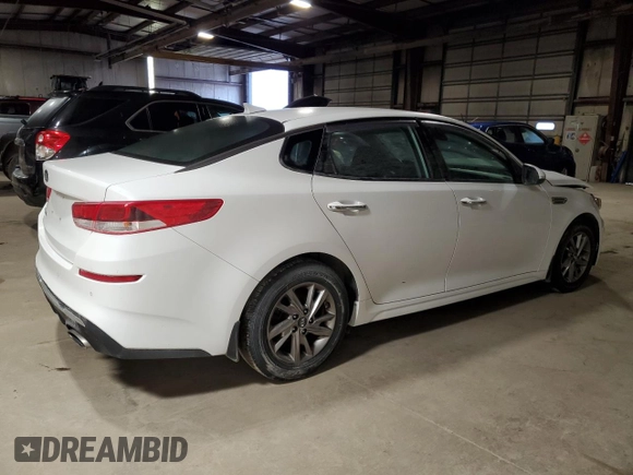 2019 Kia Optima LX with VIN 5XXGT4L33KG324791, listed as a Copart auction lot 86151584 with 115,990 mi miles and Salvage Title. Bid and sale history available at carsss.com. Image 3.