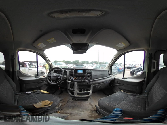 2020 Ford Transit Passenger XL with VIN 1FBAX2YG7LKB00929, listed as a IAAI auction lot 42635196 with 42,540 mi miles and . Bid and sale history available at DreamBid. Image 21.