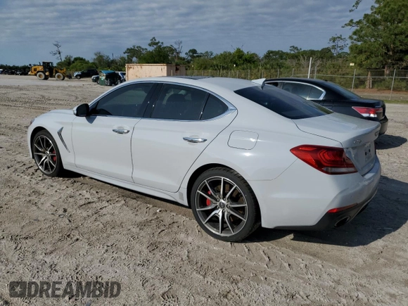 2019 Genesis G70 Advanced with VIN KMTG74LE7KU014371, listed as a Copart auction lot 49051635 with 86,418 mi miles and Non Repairable. Bid and sale history available at DreamBid. Image 2.