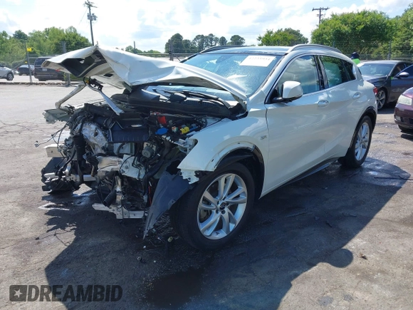 2019 Infiniti QX30 Luxe with VIN SJKCH5CP3KA009376, listed as a IAAI auction lot 42235934 with 46,590 mi miles and . Bid and sale history available at DreamBid. Image 17.