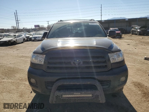 2011 Toyota Sequoia SR5 with VIN 5TDBY5G14BS045858, listed as a Copart auction lot 43820755 with 191,424 mi miles and Salvage Title. Bid and sale history available at carsss.com. Image 5.