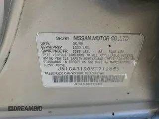 2000 Nissan Maxima GXE z VIN JN1CA31D0YT712485, wystawiony jako Copart lot #54956875 z przebiegiem 187 942 mil mil oraz Czysty tytuł • Clean title. Historia ofert i sprzedaży dostępna na DreamBid. Obrazek 12.