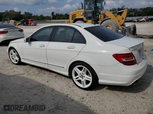 2013 Mercedes-Benz C 350 Sport with VIN WDDGF5HB3DR249898, listed as a Copart auction lot 77884914 with Not Provided miles and Salvage Title. Bid and sale history available at DreamBid. Image 2.
