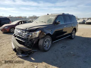 2018 Ford Expedition Limited with VIN 1FMJU2AT1JEA42027, listed as a Copart auction lot 76507793 with 86,180 mi miles and Salvage title. Bid and sale history available at DreamBid. Image 1.