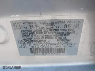 2021 Nissan Versa SV with VIN 3N1CN8EV9ML869581, listed as a IAAI auction lot 41923083 with 53,118 mi miles. Bid and sale history available at carsss.com. Image 9.