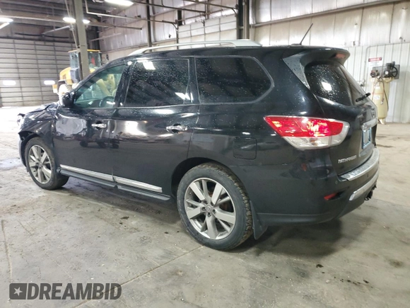 2015 Nissan Pathfinder Platinum z VIN 5N1AR2MM6FC702457, wystawiony jako Copart lot #55302175 z przebiegiem 132 255 mil mil oraz Szkoda całkowita • Salvage title. Historia ofert i sprzedaży dostępna na DreamBid. Obrazek 2.