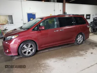 2013 Toyota Sienna SE с VIN 5TDXK3DC9DS287615, выставлен на аукционе Copart как лот 55789125 с пробегом 209 140 миль миль и Чистый • Clean title. История ставок и продаж доступна на DreamBid. Изображение 1.