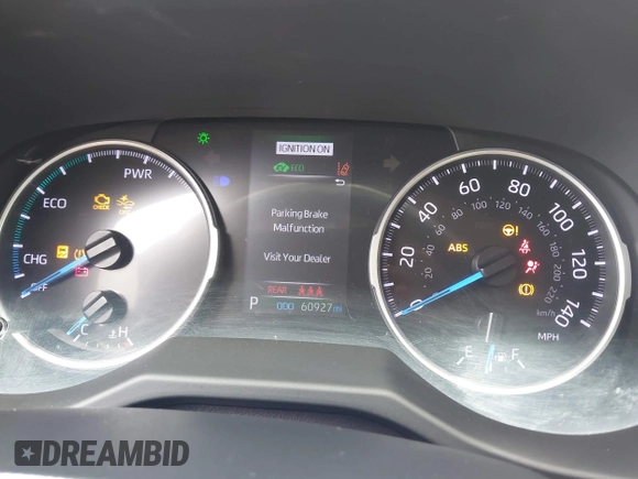 2020 Toyota RAV4 Hybrid XLE with VIN 2T3RWRFV5LW094731, listed as a IAAI auction lot 42349123 with 60,927 mi miles and . Bid and sale history available at DreamBid. Image 7.
