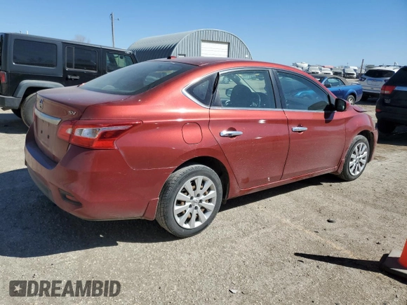 2017 Nissan Sentra SV with VIN 3N1AB7AP7HY223739, listed as a Copart auction lot 49300115 with 107,096 mi miles and Salvage Title. Bid and sale history available at DreamBid. Image 3.
