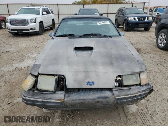 1986 Ford Mustang with VIN 1FABP28T8GF109009, listed as a Copart auction lot 83148544 with 329,005 mi miles and Salvage title. Bid and sale history available at DreamBid. Image 5.