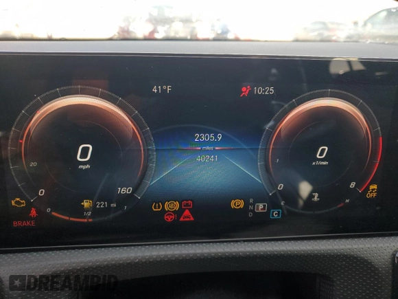 2022 Mercedes-Benz A 220 with VIN W1K3G4EB1NJ328464, listed as a Copart auction lot 88254705 with 40,241 mi miles and Clean Title. Bid and sale history available at DreamBid. Image 9.