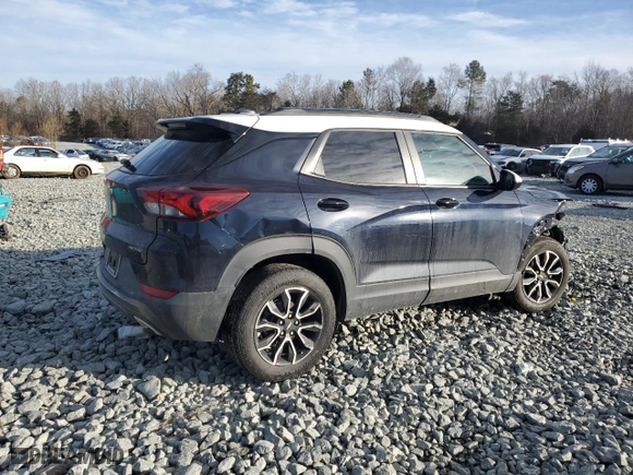 2021 Chevrolet TrailBlazer ACTIV with VIN KL79MVSL9MB151328, listed as a Copart auction lot 43412085 with 56,156 mi miles and Salvage Title. Bid and sale history available at carsss.com. Image 3.