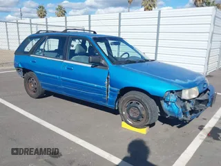 1994 Ford Escort with VIN 3FARP15J8RR120982, listed as a IAAI auction lot 41675156 with 6,840 mi miles and . Bid and sale history available at DreamBid. Image 1.