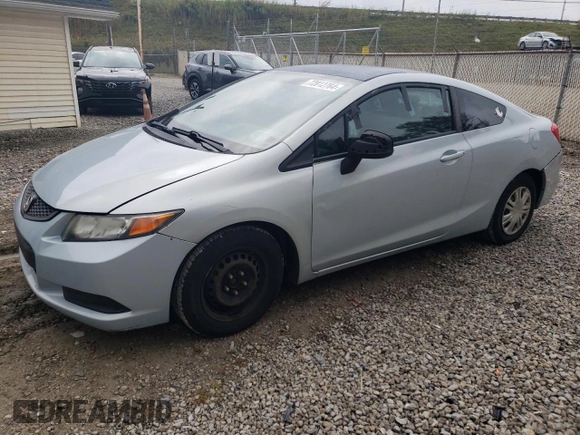 2012 Honda Civic Cpe LX with VIN 2HGFG3B55CH565071, listed as a Copart auction lot 72812764 with 115,283 mi miles and Clean Title. Bid and sale history available at carsss.com. Image 1.