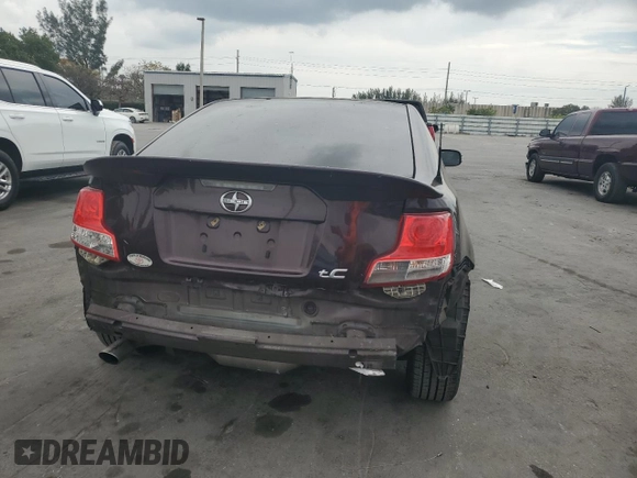 2012 Scion tC with VIN JTKJF5C7XC3032281, listed as a Copart auction lot 50472225 with 101,304 mi miles and Salvage Title. Bid and sale history available at carsss.com. Image 6.