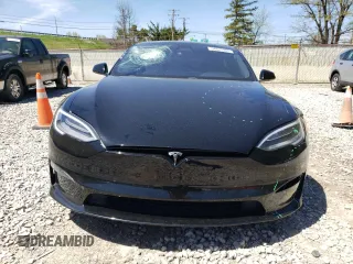 2021 Tesla Model S Plaid with VIN 5YJSA1E63MF451391, listed as a Copart auction lot 54821985 with 50,480 mi miles and Salvage title. Bid and sale history available at DreamBid. Image 5.