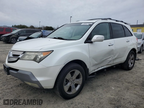2009 Acura MDX Sport/Entertainment Pkg with VIN 2HNYD288X9H525647, listed as a Copart auction lot 45052705 with 222,361 mi miles and Salvage Title. Bid and sale history available at carsss.com. Image 1.