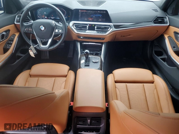 2022 BMW 3 Series 330i xDrive with VIN 3MW5R7J03N8C36977, listed as a Copart auction lot 53891745 with 14,938 mi miles and Salvage title. Bid and sale history available at DreamBid. Image 8.