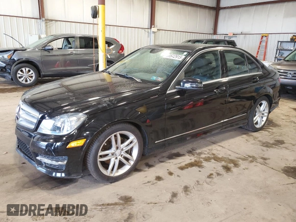 2012 Mercedes-Benz C 300 Sport with VIN WDDGF8BB2CR198144, listed as a Copart auction lot 55642915 with 46,640 mi miles and Salvage Title. Bid and sale history available at DreamBid. Image 1.