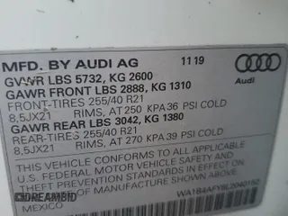 2020 Audi SQ5 Premium Plus with VIN WA1B4AFY8L2040152, listed as a Copart auction lot 76311644 with 49,616 mi miles and Non Repairable. Bid and sale history available at DreamBid. Image 14.