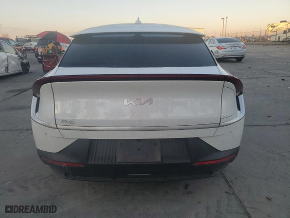 2023 Kia EV6 Light with VIN KNDC34LB7P5608698, listed as a Copart auction lot 81836084 with 13,736 mi miles and Salvage Title. Bid and sale history available at carsss.com. Image 6.