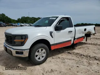 2024 Ford F-150 XL z VIN 1FTMF1KP5RKE46274, wystawiony jako Copart lot #55091375 z przebiegiem 9 760 mil mil oraz Szkoda całkowita • Salvage title. Historia ofert i sprzedaży dostępna na DreamBid. Obrazek 1.