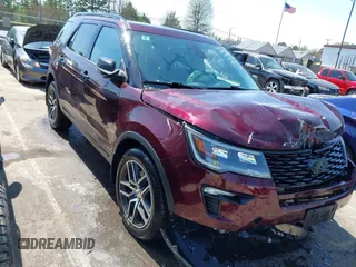2018 Ford Explorer Sport with VIN 1FM5K8GT4JGB85463, listed as a IAAI auction lot 41914412 with 59,680 mi miles and . Bid and sale history available at DreamBid. Image 1.